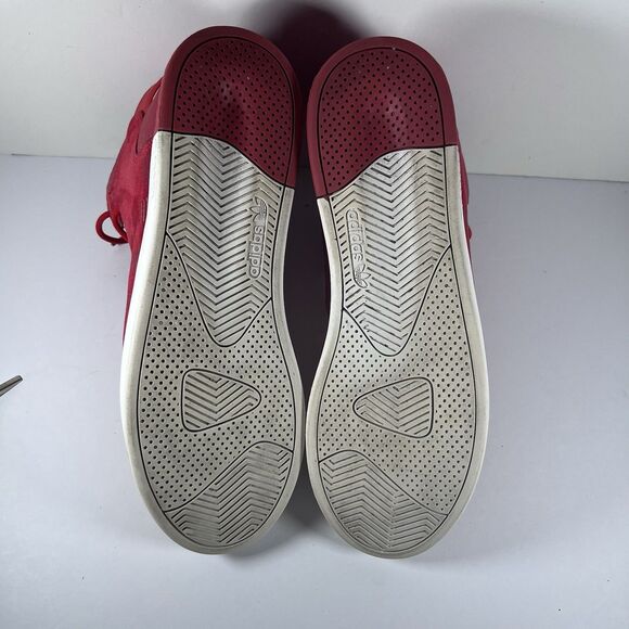 Adidas Tubular Invader Mid Red Suede Lace Up Athletic Shoes Men's Size 10 - Picture 9 of 11